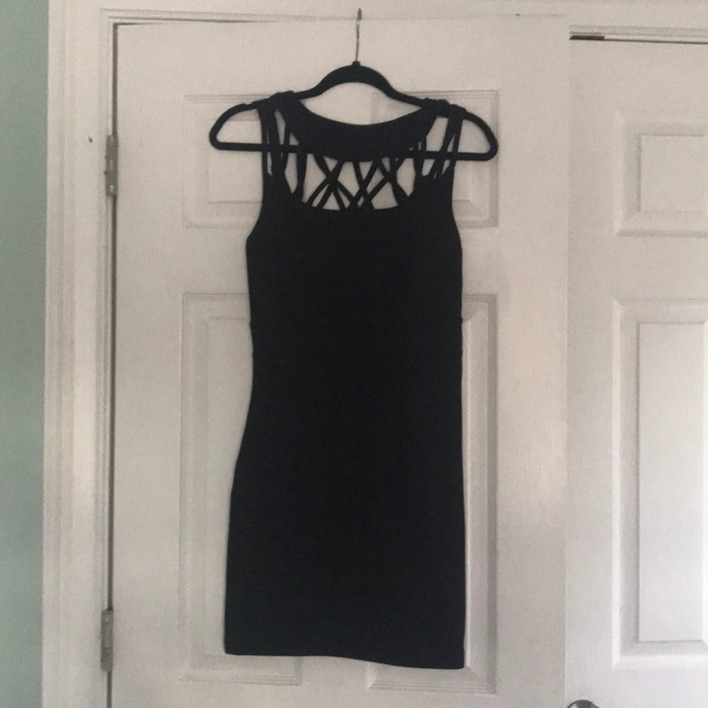 Black cocktail dress